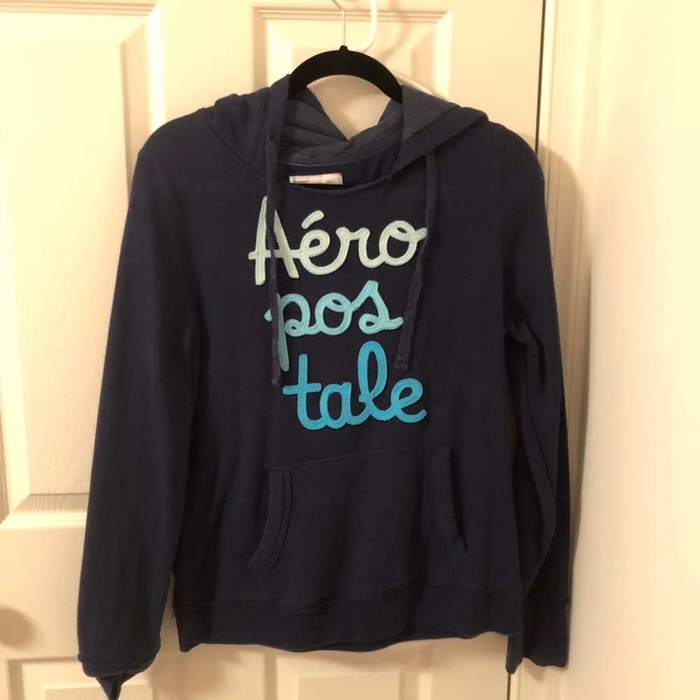 Cute Navy Blue Aeropostale Hoodie
